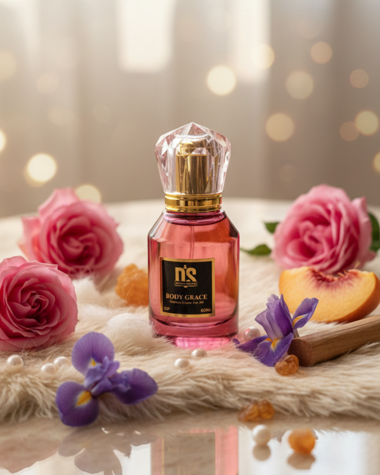 Body Grace Inspired By Burberry Body – Luxury Unisex Perfume, Peach & Vanilla Scent