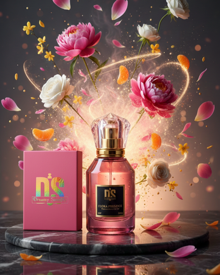 Flora Prestige  – Luxury Unisex Perfume, Floral & Citrus Scent
