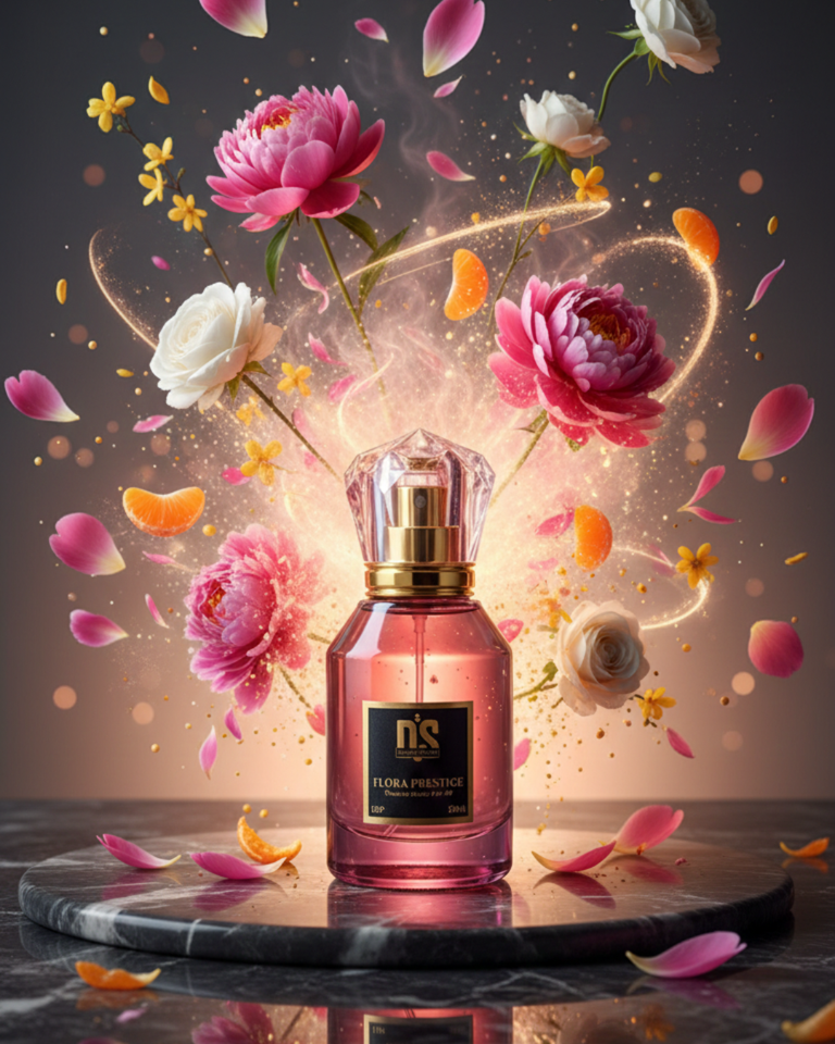 Flora Prestige  – Luxury Unisex Perfume, Floral & Citrus Scent