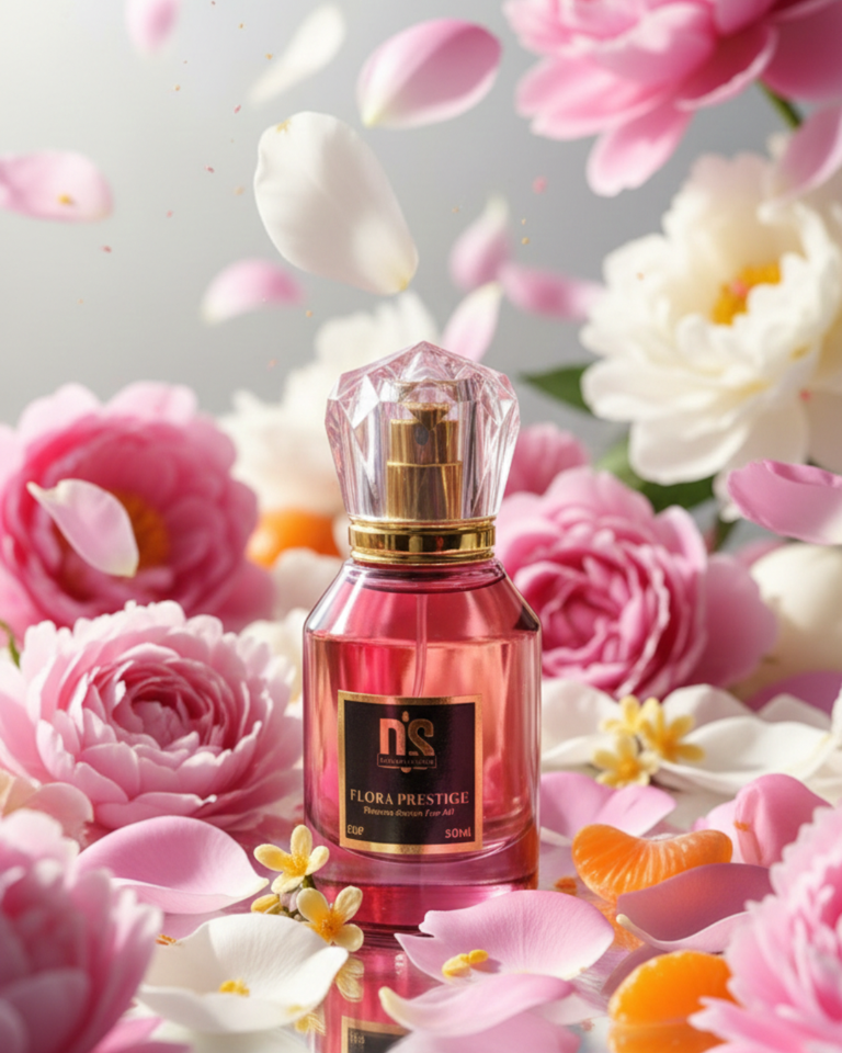 Flora Prestige  – Luxury Unisex Perfume, Floral & Citrus Scent