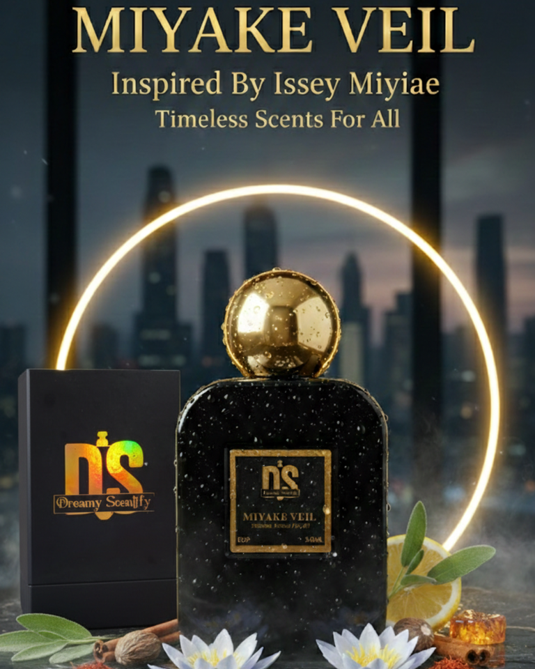Miyake Veil Inspired By Issey Miyake – Luxury Unisex Perfume, Citrus & Woody Scent