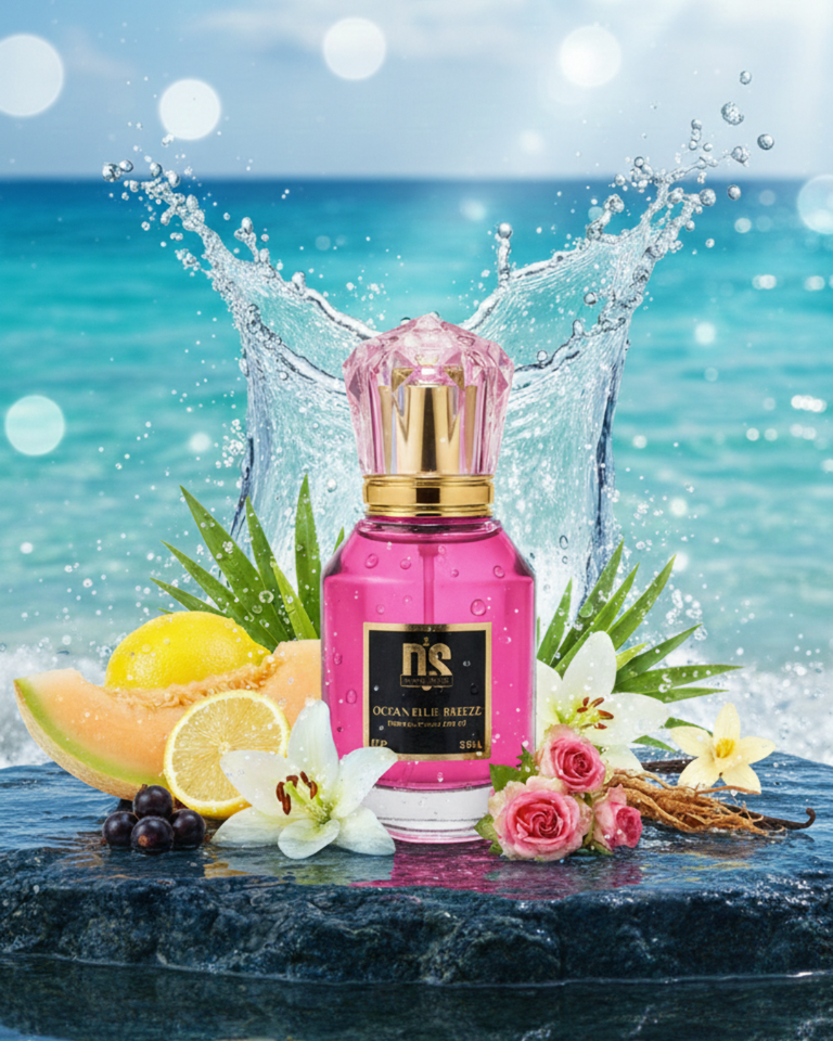 Ocean Blue Breeze – Inspired By Cool Water Women | Fresh Aquatic Floral Perfume for Women