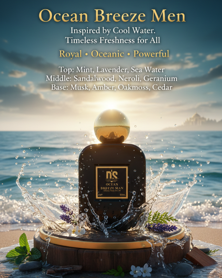 Ocean Breeze Men – Inspired by Cool Water Men | Fresh & Aromatic Fragrance