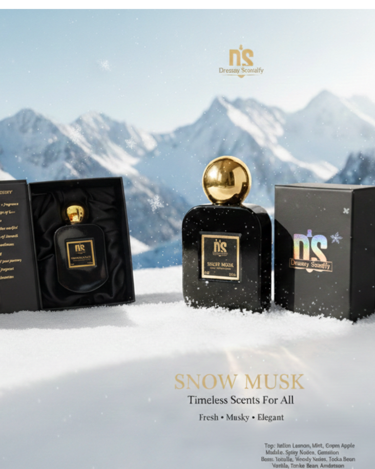 Snow Musk Inspired By White Musk – Luxury Unisex Perfume, Citrus & Vanilla Scent
